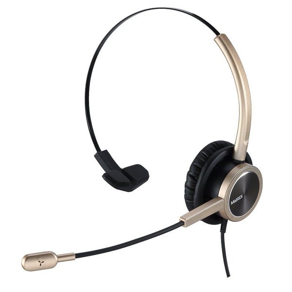 Mairdi 809 Gold USB Headset - Mono Carousel 1