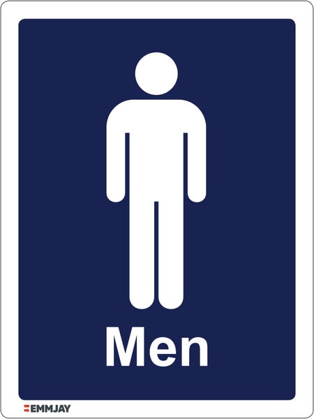 38 EMMJAY - Label - Men Toilet sign - NZ made Carousel 1