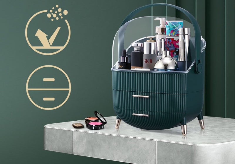 Makeup Storage Case Organiser Cosmetic Drawer Jewellery Carousel 1