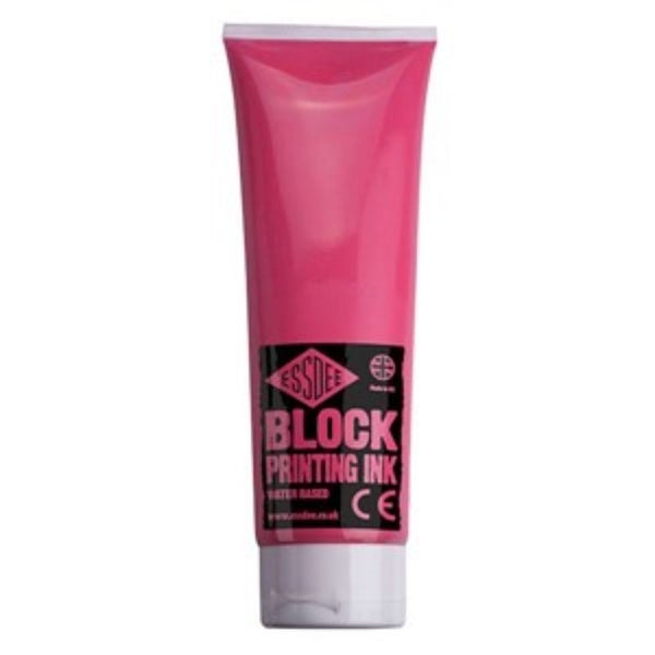 Essdee Block Print Ink 300ml Fluo Red Carousel 2