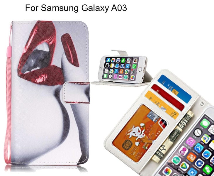 Samsung Galaxy A03 case 3 card leather wallet case printed ID Carousel 1