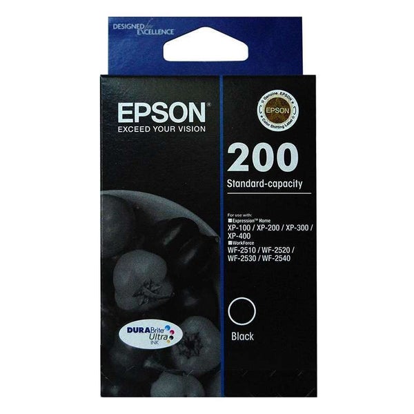 Epson 200 Black DURABrite Ultra Ink Cartridge C13T200192 Carousel 1
