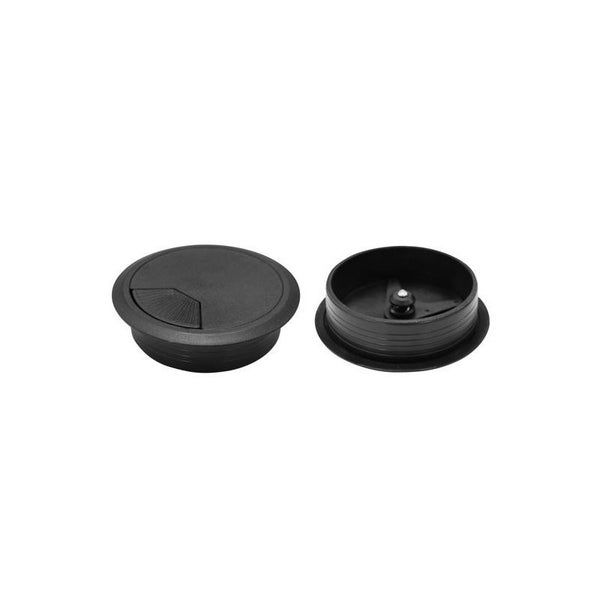 DYNAMIX CG60BK 60mm Round Desk Grommet Black Carousel 1