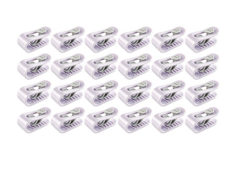 24 X Quilt Cover Grippers No Pins Duvet Comforter Clips Bed Duvet Holders Purple Carousel 2