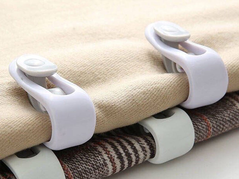 24 X Quilt Cover Grippers No Pins Duvet Comforter Clips Bed Duvet Holders Purple Carousel 3