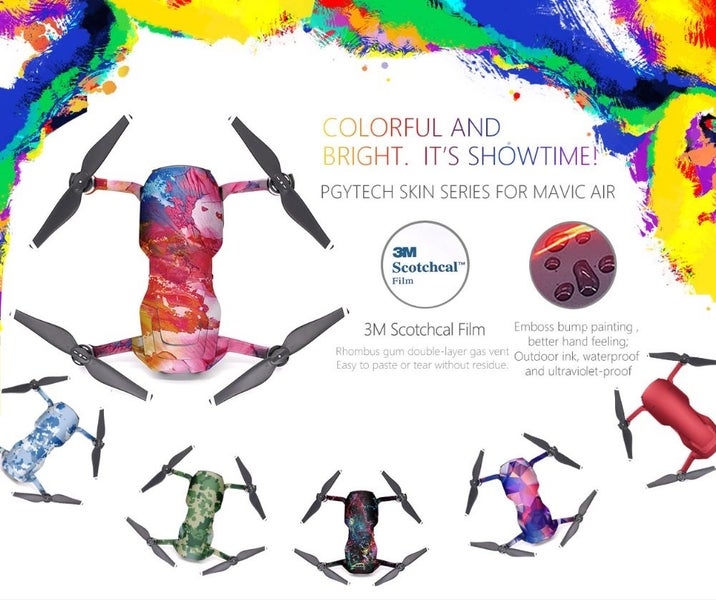PGYTECH Skin for Mavic AIR P-UNA-D9 3M Scotchcal Film Carousel 2