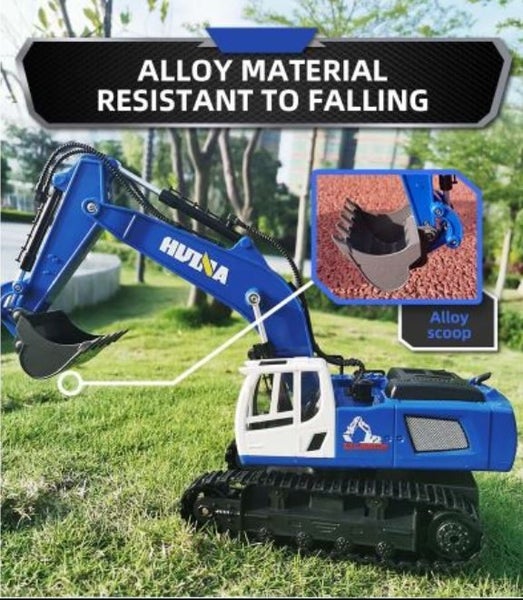 RC excavator Digger, HUINA 1558, 2.4G, 1:18, Alloy, Rechargeable, 11CH. Carousel 2