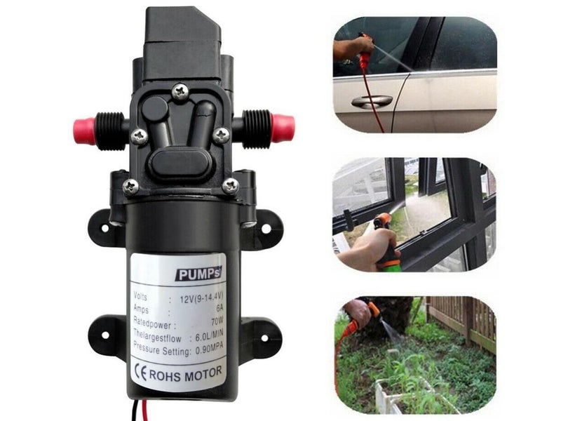 Water Pressure Pump DC 12V Pressure Switch Sprayer Self Priming Pump Carousel 2