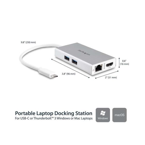 StarTech.com USB-C Travel Docking Station - Multiport Adapter, 60W Power Deli... Carousel 2