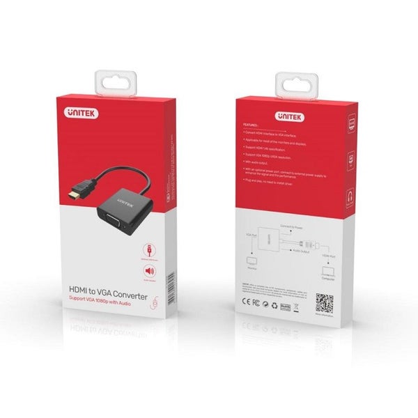 Unitek Y-6333 HDMI to VGA Adapter with Audio Solution Carousel 5