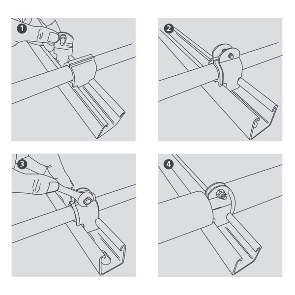INSULCLAMPS By Aspen Pumps Lots Of Sizes 1/4" 6mm or 3/8" 9mm, or 1/2" 13mm Carousel 2