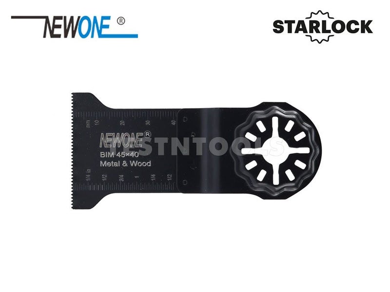 Newone Starlock Type Multi-tool Blade Bi-Metal For Metal And Wood 45 x 40mm Carousel 1