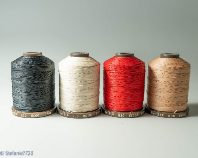 Meisi Linen Waxed Leather Craft Caramel Thread 0.35mm / 150 meters Carousel 3