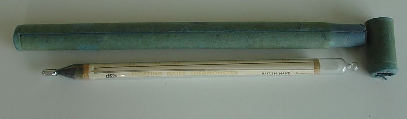Vintage Floating Dairy Thermometer GH Zeal London Carousel 2