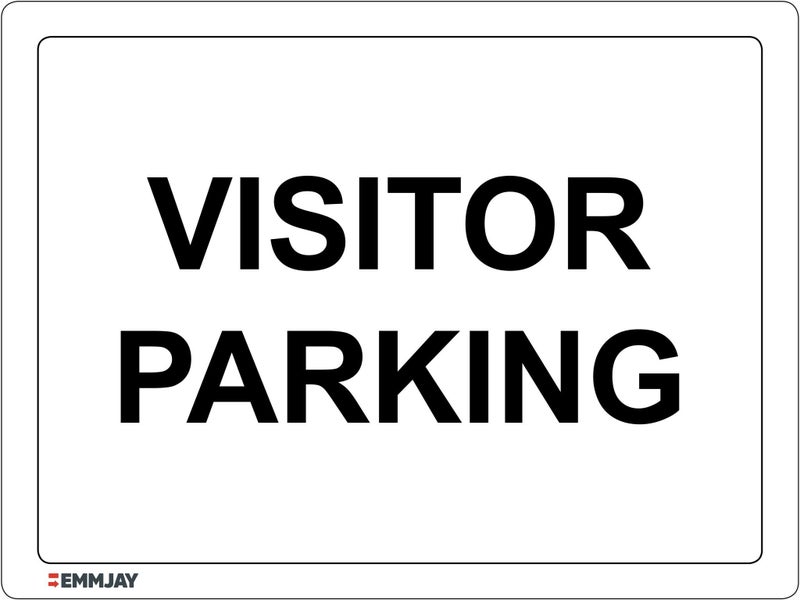 680 EMMJAY- Visitor Parking Sign 225 x 300mm -also no parking reverse school Carousel 1