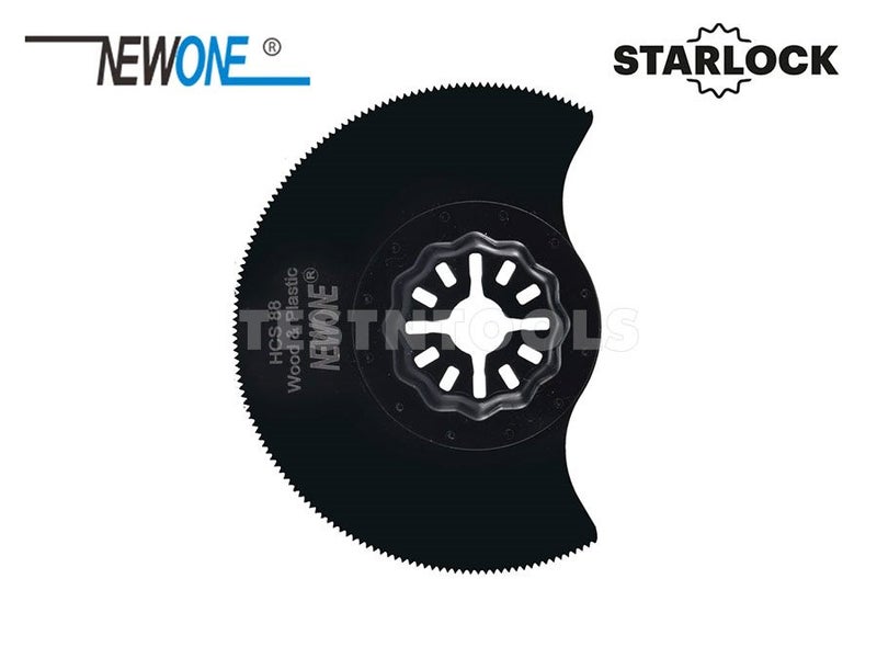 Newone Starlock Type Multi-tool Blade HCS For Wood And Plastic Half Moon 88mm Carousel 1
