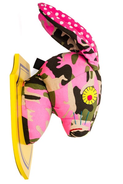 Horse Head Wall Hanging - Pink Camo Design62854322168579111