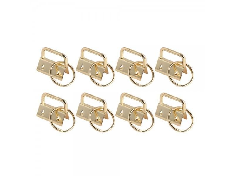 50Pcs Fabric Key Chain Hardware With Key Ring For Lanyard Luggage Strap Carousel 1