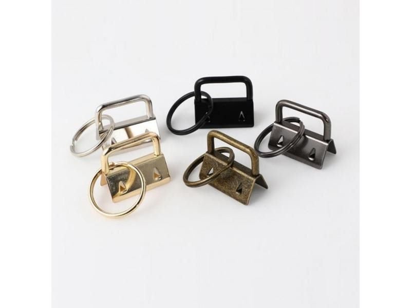 Key Fob Keychain Wristlet Chain Making Metal Kit Supplies Lanyard Set Inch Carousel 2