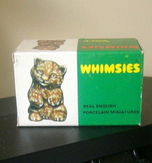 Wade whimsies boxed Bear Cub No. 11 Green box. Carousel 1