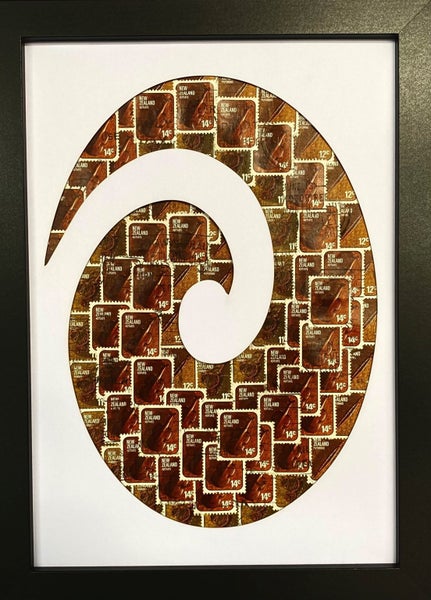 Kiwi Stamp Art - KORU Carousel 1