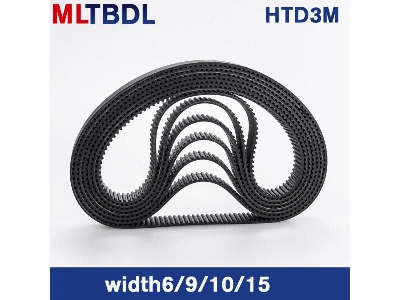 HTD3M Timing Belt 204-225mm 6-15mm Width Pitch 3mm Carousel 1
