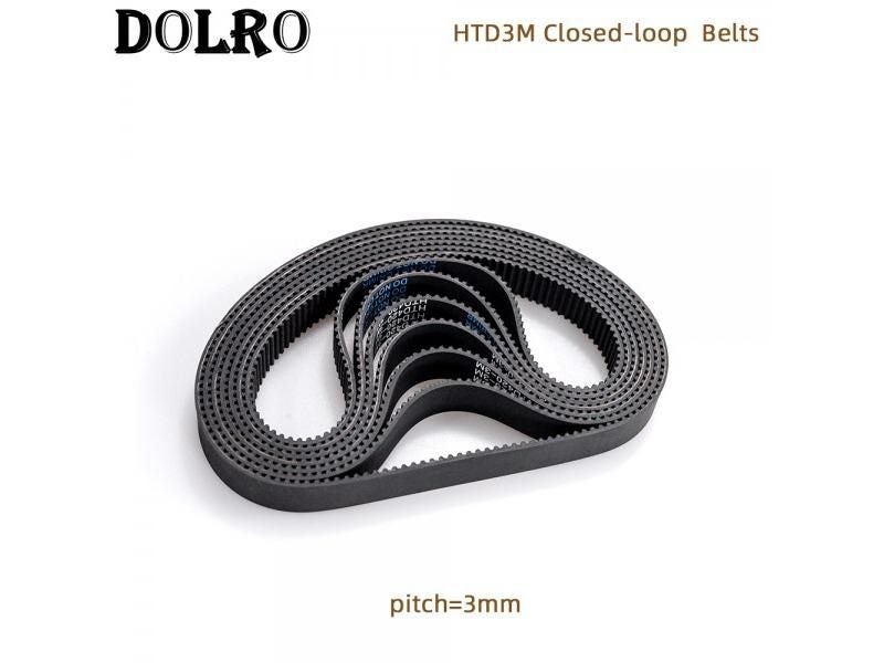 Arc HTD 3M Timing Belt C 216-243 Width 6-20mm Rubber Closed Loop Sync Pitch 3mm Carousel 1