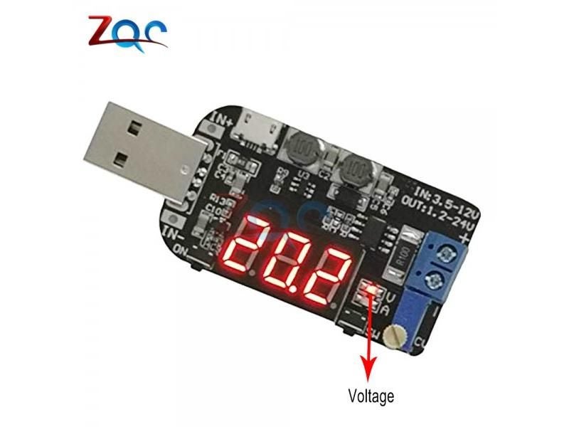 DC-DC CV CC 15W 5V-1V 9V 12V 24V Adjustable Power Supply Board Converter Carousel 1