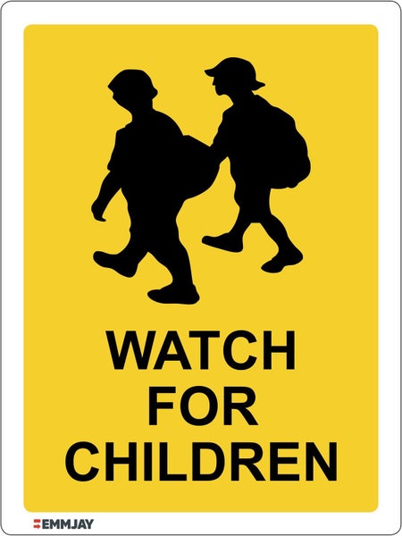 800 EMMJAY- Watch for Children Sign 225 x 300mm Carousel 1