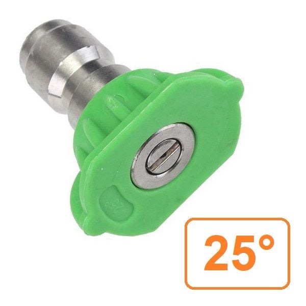 Water Blaster Nozzle 25° Green / 1/4" Quick Connect / Pressure Washer Nozzle Carousel 1