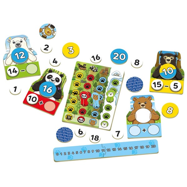 Orchard Toys Number Bears Game Carousel 1