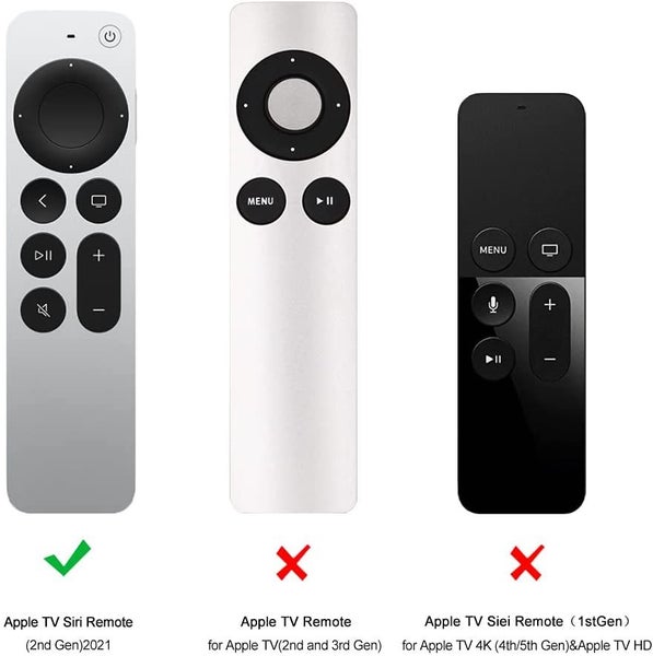 Silicone Sleeve Protective Case Cover For Apple TV 4K 2021 6th Remote Control Carousel 2