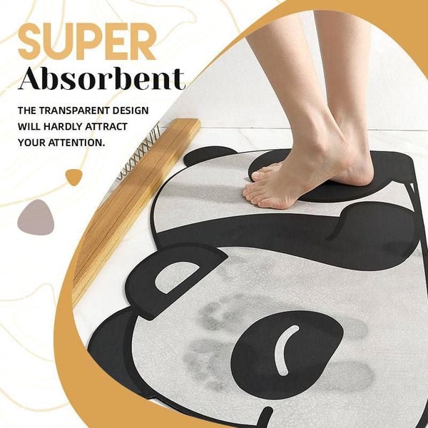 Bath Mat Anti-Slip Floor Mat Panda Carousel 2