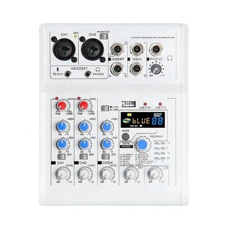 USB interface 4 channel mini audio mixer console home karaoke computer recording Carousel 1