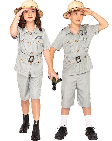 Safari Suit Deluxe Kids Costume Carousel 1