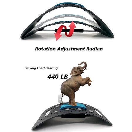 Back Stretcher Lower Pain Relief Relax for Neck Lumbar (Black) Carousel 8