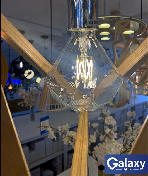 FREE SGIPPING, L101-K D95 4W LED Diamond Vintage Filament Light Bulb Carousel 1