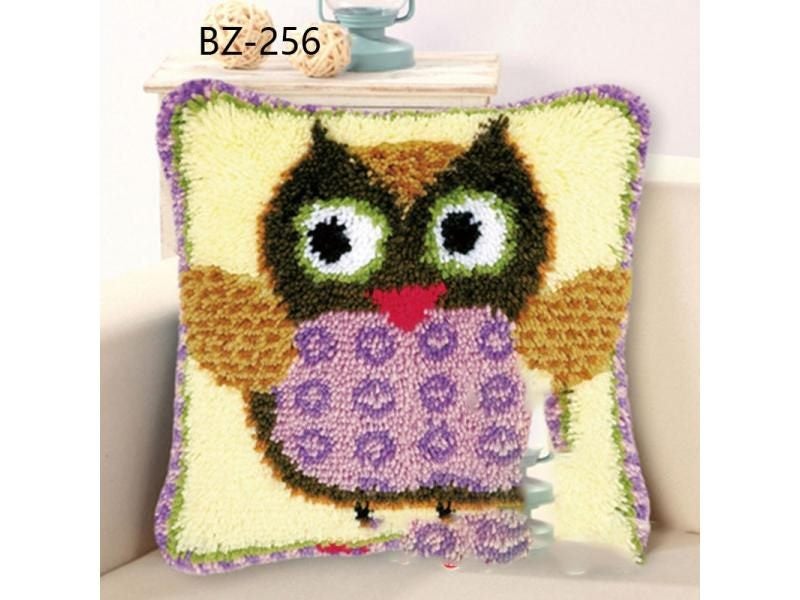 3D Segment Embroidery Pillow DIY Wool Rug Kits Carousel 1