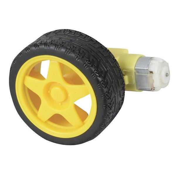 DC Geared Motor with Rubber Wheel (YG2900) Carousel 1