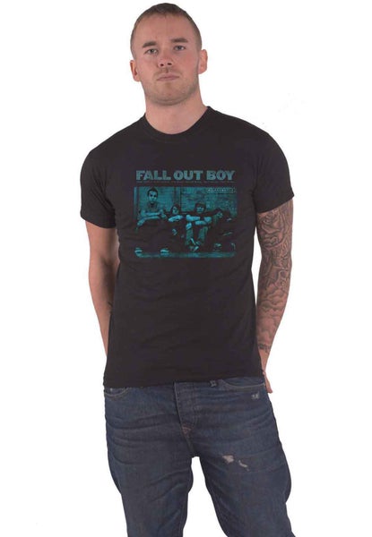Fall Out Boy T Shirt Take This to your Grave Band Logo new Official Mens Black Carousel 1