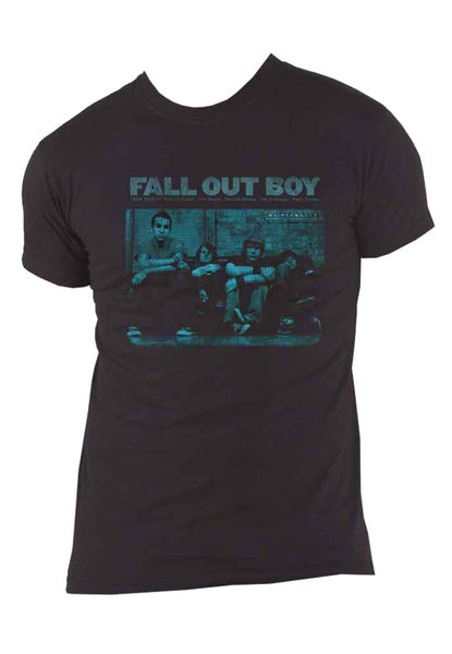 Fall Out Boy T Shirt Take This to your Grave Band Logo new Official Mens Black Carousel 4