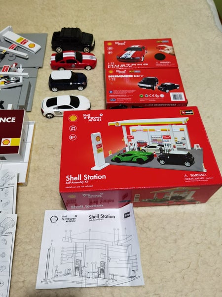 Shell station & vehicles puzzle x4 Carousel 1