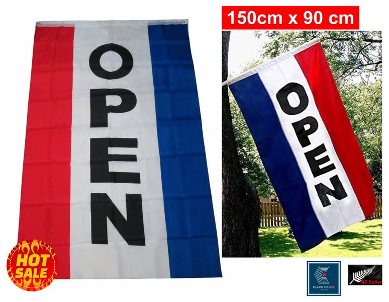 NEW new OPEN Sign Flag sign Flag Open Flag for Businesses *Sale NOW* Carousel 1