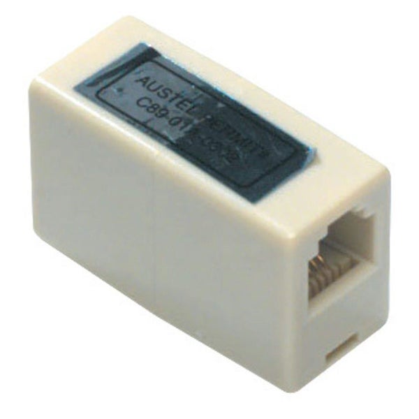 6P/4C US Modular Inline Coupler Socket to Socket Carousel 1