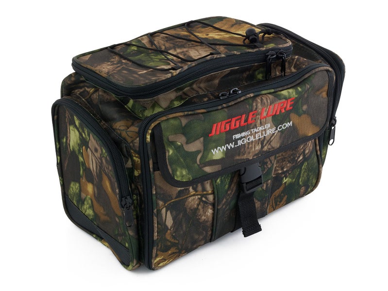 Fishing Bag Back Pack with 4 Tackle Boxes - Camo Carousel 1