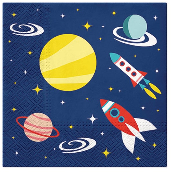 Paw Lunch Napkin 33cm Space Carousel 1