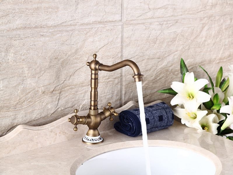 Mixer Taps Basin Sink Faucet Mixer Taps,Mixers, Mixer Antique Brass Kitchen Carousel 1
