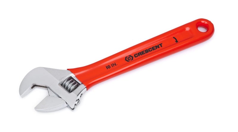 CRESCENT ADJ WRENCH,10 INCH CHROME CUSH GRP CARDED Carousel 1