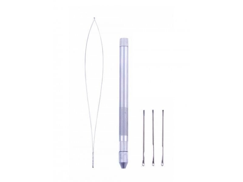 1Pcs Metal Wig Making Tool Ventilation Handle Pulling Weaving Needles Micro Carousel 1