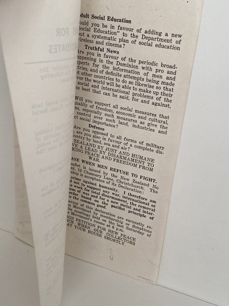 OLD DOCUMENT: Peace Leaflet No. 2 1939 Carousel 3